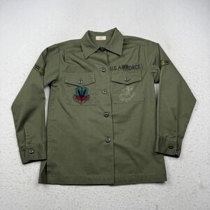 Vintage U.S. Air Force Shirt Womens 10R Green Tactical Air Command OG-507